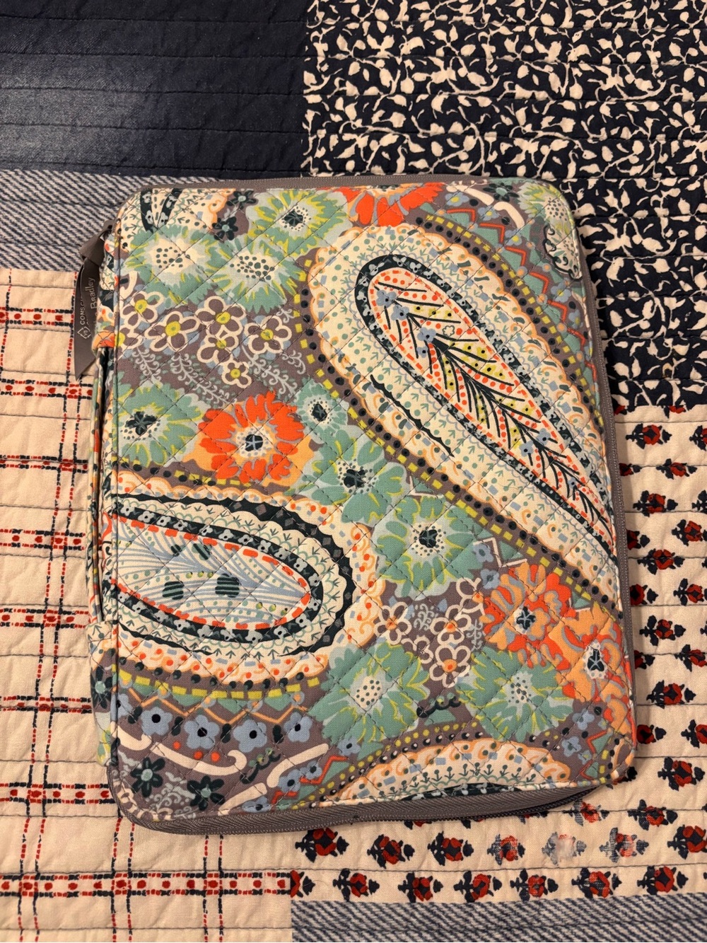 Vera Bradley Citrus Paisley tablet organizer